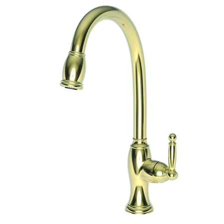 Newport Brass Pull-Down Kitchen Faucet in French Gold (Pvd) 2510-5103-24A